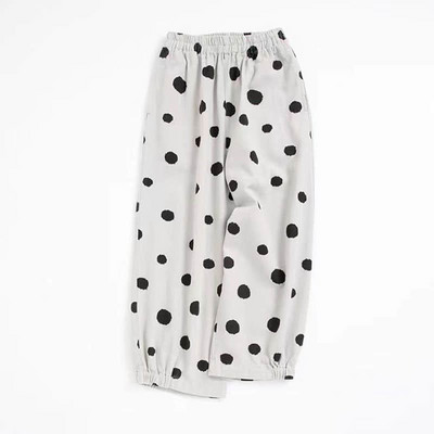 Puuvillased Linased püksid Haaremipüksid Naiste Vintage Harajuku Korea Mood Elastsed vööpüksid Naiste riided Lahtised vabaaja püksid