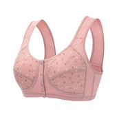 Ženski grudnjak s prednjim gumbima, seksi grudnjak protiv opuštanja, skupljeni, bez čeličnog prstena, ženski grudnjak za majke velikog tankog rublja