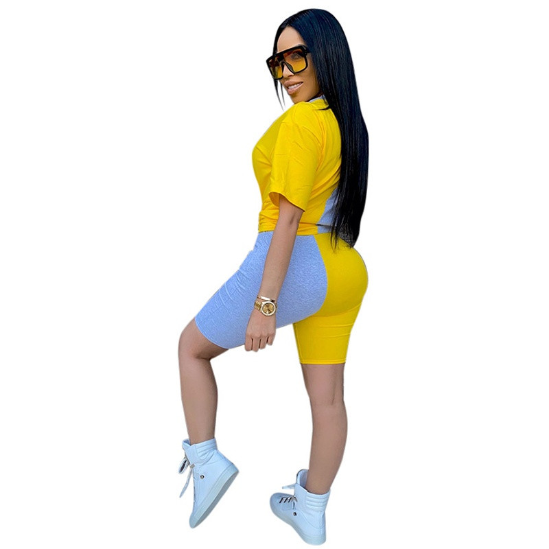 Női nyomtatott tréningruha Szexi Ruhák Nyári 2 részes öltöny Női Sportruhák Rövidnadrágok Felsők Rövid nadrág Felszerelés