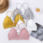 Õmblusteta õõnsad pehmed rinnahoidjad Naiste juhtmevabad Push Up rinnahoidjad Seksikas pesu Kaunitar seljarihm Spordirinnahoidja