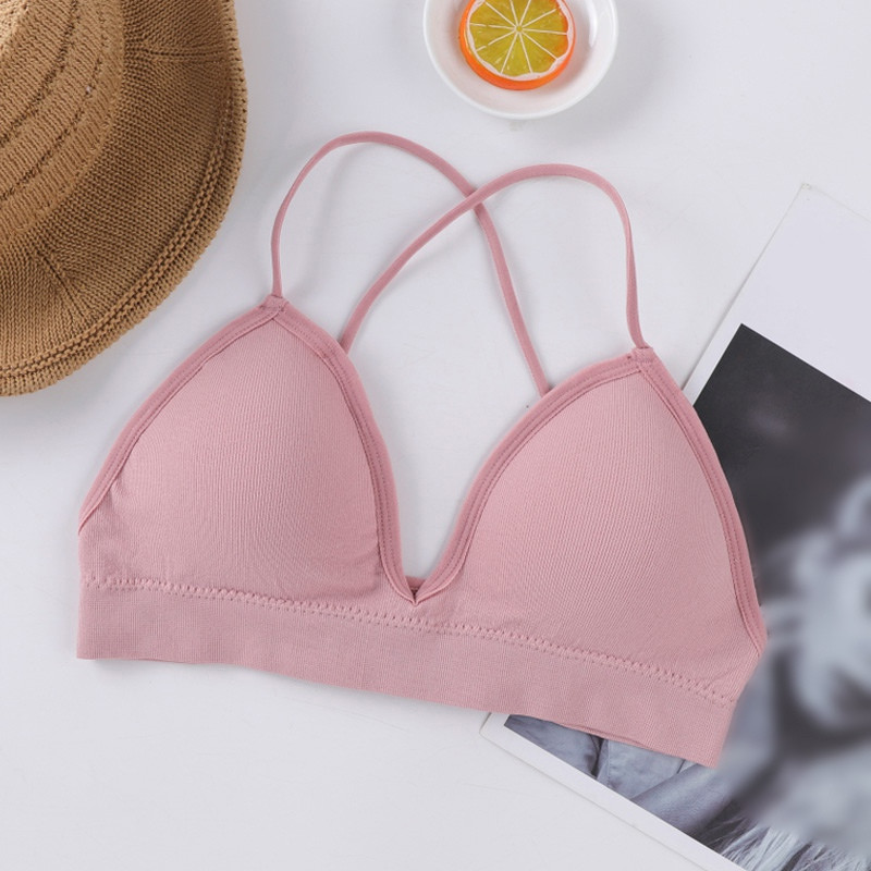 Õmblusteta õõnsad pehmed rinnahoidjad Naiste juhtmevabad Push Up rinnahoidjad Seksikas pesu Kaunitar seljarihm Spordirinnahoidja