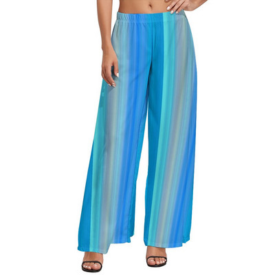 Klassikalised triibulised püksid, punased ja valged jooned Kawaii laia säärega püksid Naistele Suured Street Wear Print Sirged püksid