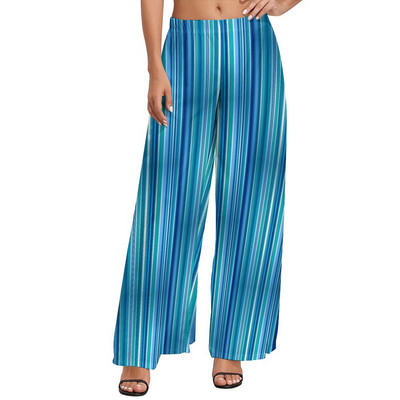 Klassikalised triibulised püksid, punased ja valged jooned Kawaii laia säärega püksid Naistele Suured Street Wear Print Sirged püksid