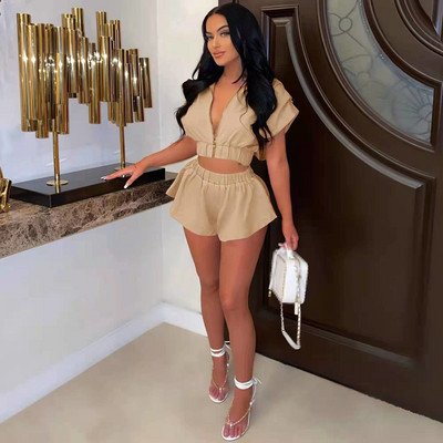 ženski setovi od dva komada seksi odjeća za žene setovi kratkih hlača 2-dijelni setovi ženska odjeća gornji dijelovi ženske ljetne kombinacije 2021.