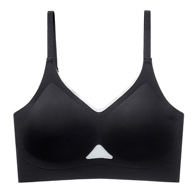 Suvine üliõhuke jääsiidist õmblusteta rinnahoidja, ilma terasrõngata, lõtvumisvastane, suur ilus seljaosa hingav, magav spordirinnahoidja