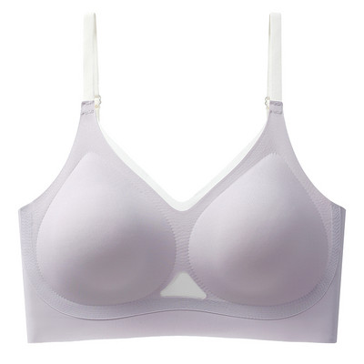 Suvine üliõhuke jääsiidist õmblusteta rinnahoidja, ilma terasrõngata, lõtvumisvastane, suur ilus seljaosa hingav, magav spordirinnahoidja