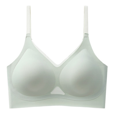 Suvine üliõhuke jääsiidist õmblusteta rinnahoidja, ilma terasrõngata, lõtvumisvastane, suur ilus seljaosa hingav, magav spordirinnahoidja