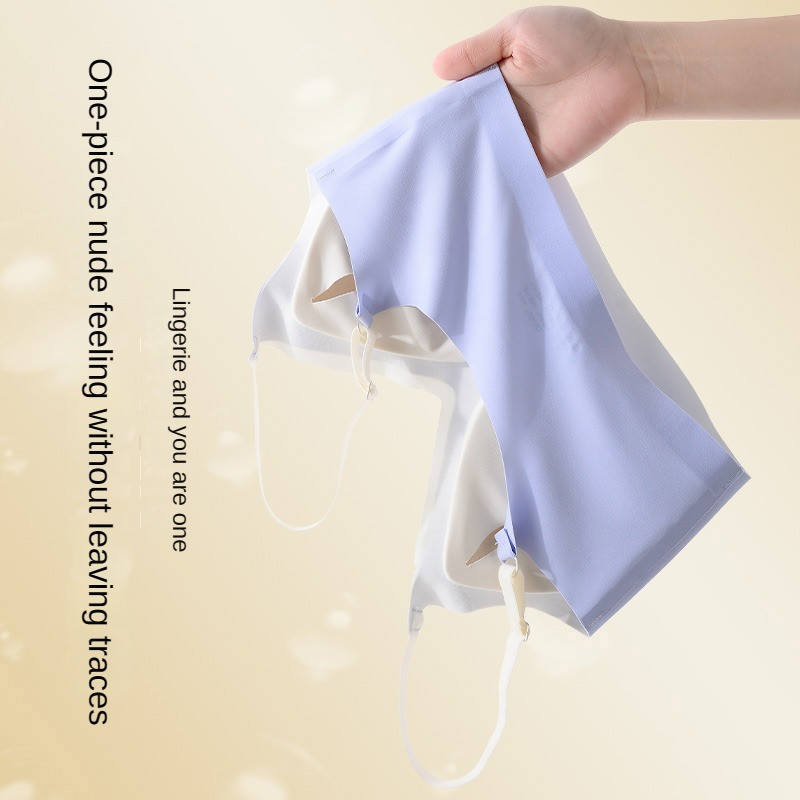 Suvine üliõhuke jääsiidist õmblusteta rinnahoidja, ilma terasrõngata, lõtvumisvastane, suur ilus seljaosa hingav, magav spordirinnahoidja