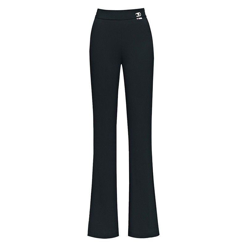 Jednostavnost, elegantna, jednobojna ženska odjeća, temperamentna džepna moda, uske ležerne hlače s elastičnim strukom, proljeće, jesen, tanke široke hlače