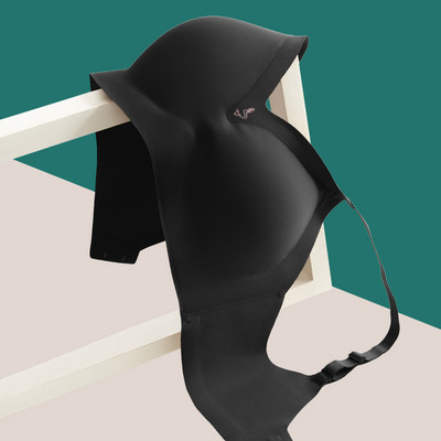 UU Cup naiste rinnahoidja, lateks jälgedeta puhtavärviline aluspesu ühes tükis sile nägu ilma terasrõngata pehme tugi Reguleeritav mugav