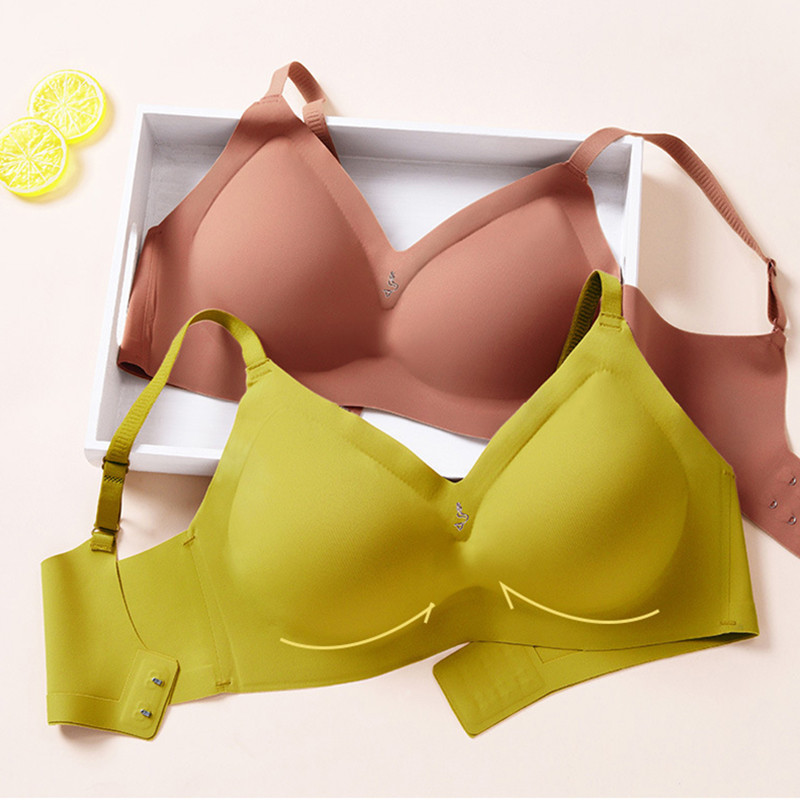 UU Cup naiste rinnahoidja, lateks jälgedeta puhtavärviline aluspesu ühes tükis sile nägu ilma terasrõngata pehme tugi Reguleeritav mugav