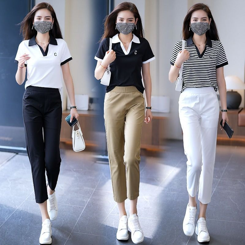 Ženske hlače u korejskom stilu, novo ljeto 2023., uske, tanke kratke hlače s visokim strukom, ležerne jednobojne džepove, elegantne modne hlače