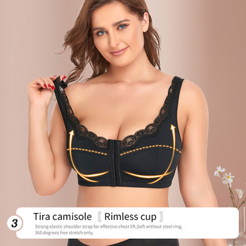 Γυναικεία σουτιέν Plus Size Sexy Lace Bralette Σουτιέν με επένδυση χωρίς ραφές Lace Push up Σουτιέν Μεγάλο στήθος με γάντζους Εσώρουχα Δωρεάν αποστολή