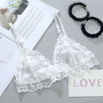 Lovely Girls Fashion Lace Bra Γυναικεία δαντέλα Πριγκίπισσα Rimless Το σχήμα του σουτιέν είναι λεπτό δαντέλα σουτιέν Εσώρουχα Ultrathin Bralette