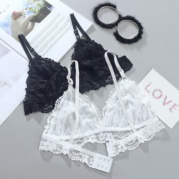 Lovely Girls Fashion Lace Bra Γυναικεία δαντέλα Πριγκίπισσα Rimless Το σχήμα του σουτιέν είναι λεπτό δαντέλα σουτιέν Εσώρουχα Ultrathin Bralette