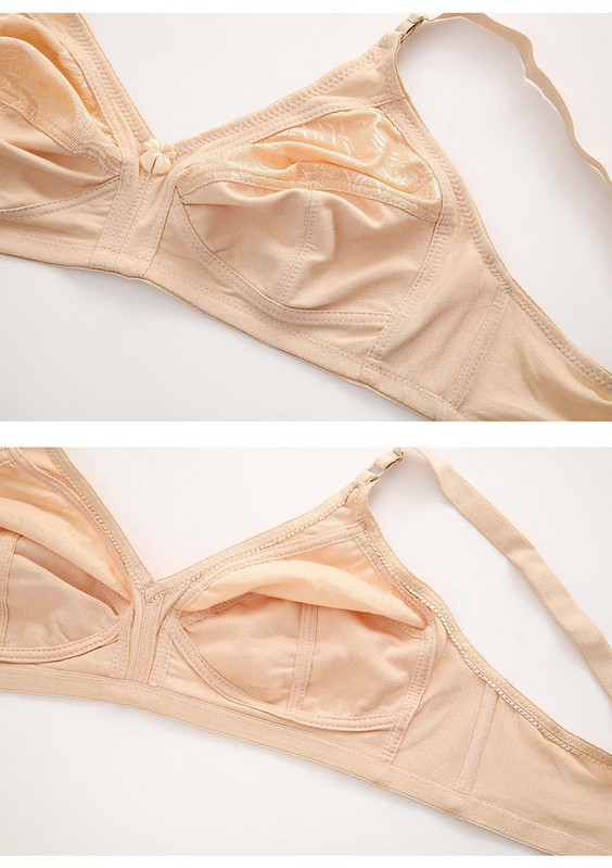 Ženski grudnjak Bešavno donje rublje Pamučni grudnjaci za žene Push Up, udobni, seksi čipkasti, pune košarice CDEF Gornji dio donjeg rublja, velika veličina 38-50 BH C03