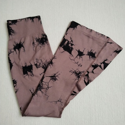 Naiste lips, värv, laienevad püksid, koo õmblusteta säärised kõrge vöökohaga tagumik, kergitavad spordipüksid jõusaali jooga rattasõit õhukesed mood laienevad püksid