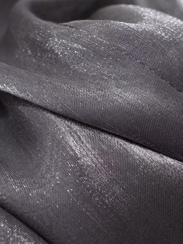 Willshela ženske modne srebrne plisirane ravne hlače Vintage visoke elastične hlače pune dužine ženske šik ženske hlače