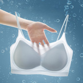 Ljeto 2024. Ultratanki grudnjak Ice Silk Bešavno bežično donje rublje Žensko veće veličine Crop Top Mekani prozračni grudnjak Seksi donje rublje