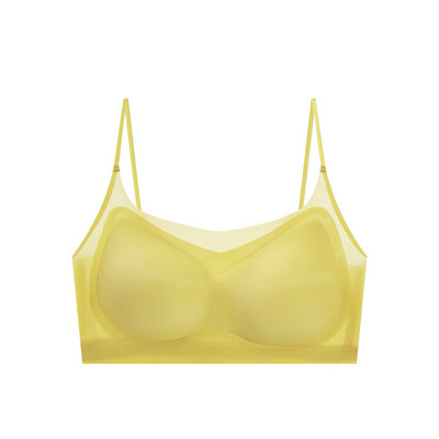 Ljeto 2024. Ultratanki grudnjak Ice Silk Bešavno bežično donje rublje Žensko veće veličine Crop Top Mekani prozračni grudnjak Seksi donje rublje