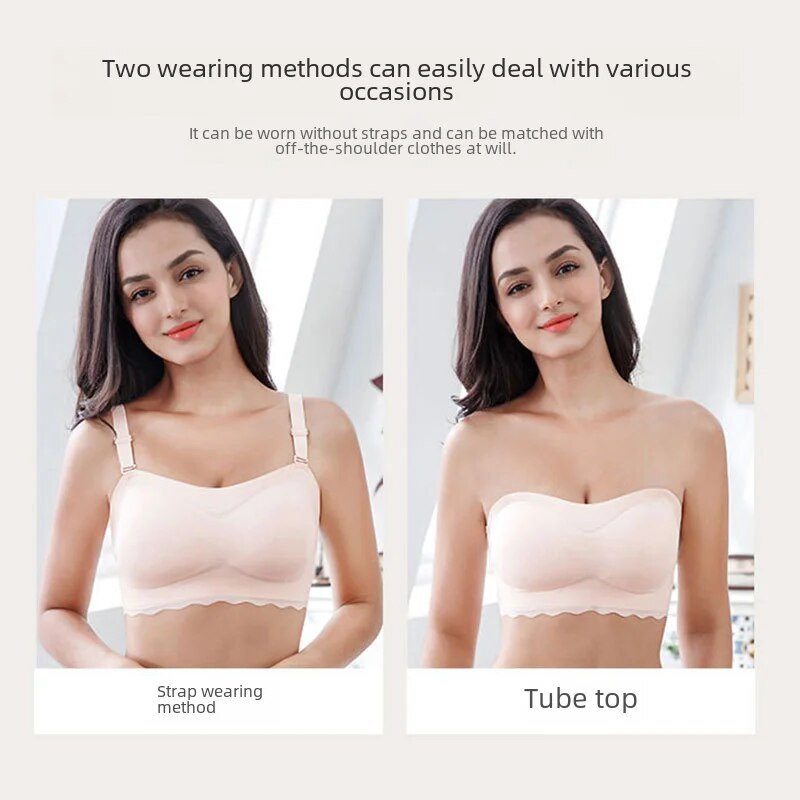 Pretslīdēšanas īpaši plāna bezvadu bralette sieviešu cēla stila grezna apakšveļa