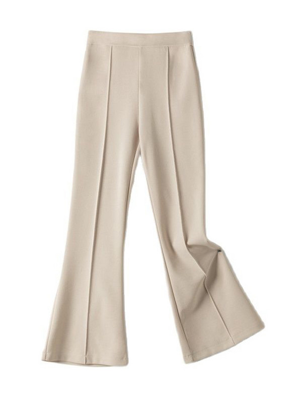 Stretch kõrge vöökohaga laienevad püksid naiste vabaaja salendavad üheksa punktiga püksid 2023. aasta suvine naiste püksid, mood naiste rõivad