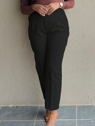 Ženske sjajne žute kapri hlače Hlače visokog struka Hlače za uredske poslove Ženske ljetne donjice do gležnja Kapri 2023. proljeće ljeto