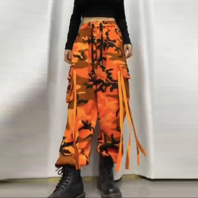 Γυναικεία casual streetwear Harajuku Y2K Camouflage Print Φαρδύ παντελόνι Cargo Γυναικείο Παντελόνι με φαρδύ πόδι με πολλές τσέπες Pantalon
