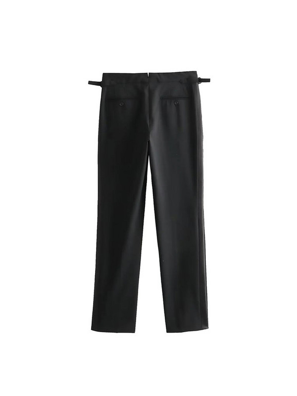 Nlzgmsj TRAF 2024 naiste 2-osalised komplektid bleiseri jope mantlid + segatud pandlaga pikad püksid kevad-sügis põhjuslikud õhukesed komplektid