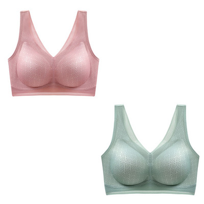 2tk/komplekt Latex Cup Pad Traceless naiste aluspesu Seksikas ühes tükis ilus seljaosa ilma terasrõngata spordipaagi peal hingav rinnahoidja