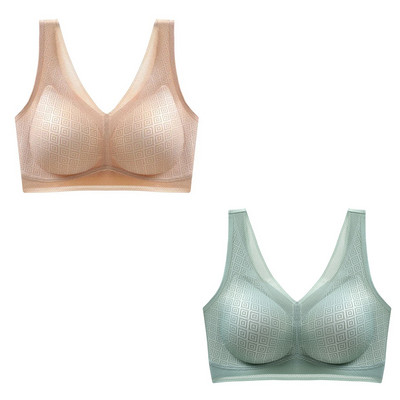 2tk/komplekt Latex Cup Pad Traceless naiste aluspesu Seksikas ühes tükis ilus seljaosa ilma terasrõngata spordipaagi peal hingav rinnahoidja