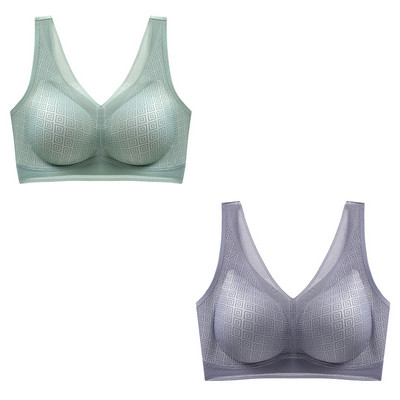 2tk/komplekt Latex Cup Pad Traceless naiste aluspesu Seksikas ühes tükis ilus seljaosa ilma terasrõngata spordipaagi peal hingav rinnahoidja