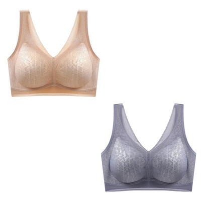 2tk/komplekt Latex Cup Pad Traceless naiste aluspesu Seksikas ühes tükis ilus seljaosa ilma terasrõngata spordipaagi peal hingav rinnahoidja