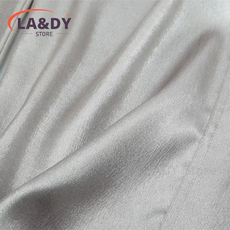 Pantaloni drepți pentru femei 2024, noua modă de toamnă și iarnă, talie înaltă, culoare argintie, pantaloni largi de buzunar pentru femei