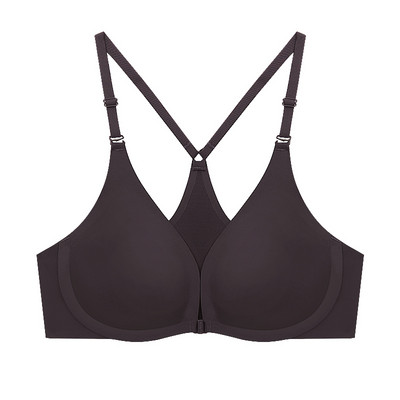 PAERLAN Protuklizno donje rublje s prednjim gumbima bez žica Seksi ženski grudnjak skuplja lijepa leđa Velike grudi pokazuju mali grudnjak