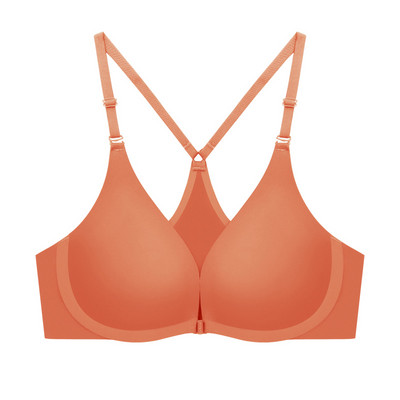 PAERLAN Protuklizno donje rublje s prednjim gumbima bez žica Seksi ženski grudnjak skuplja lijepa leđa Velike grudi pokazuju mali grudnjak