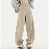 Ielu apģērbi Mode Sievietēm Masīvas sporta bikses Pavasaris Rudens Street Dance Jazz Brīvs elastīgs viduklis Ikdienas sporta bikses ar platām kājām