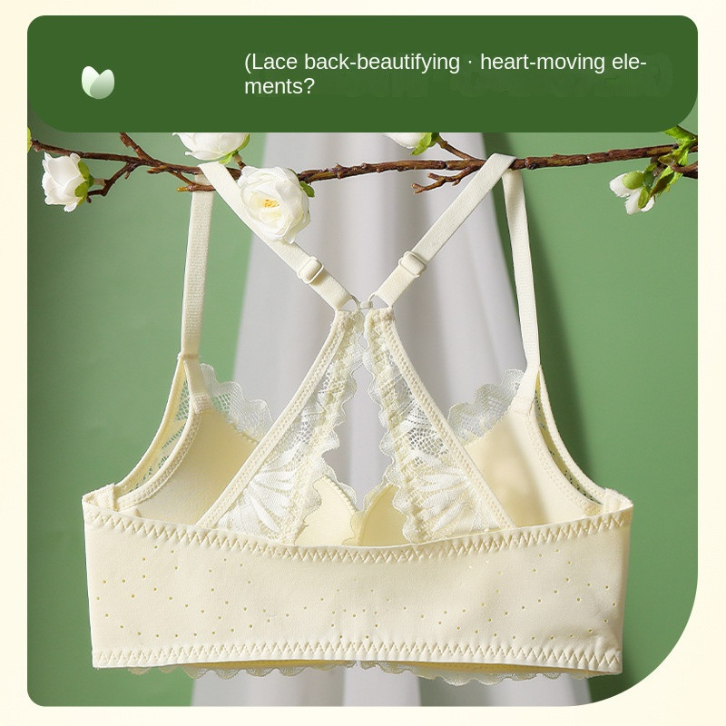 UBAU pits ilma velgedeta esinööbil, väikesed rinnad, suur aluspesu, rippumiskindel seksikas rinnahoidja.