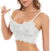 Temptation szexi mellény Crop csipke melltartó női tömör, kényelmes Push Up bralette varrat nélküli fehérnemű melltartók női szexi fehérnemű fűzők