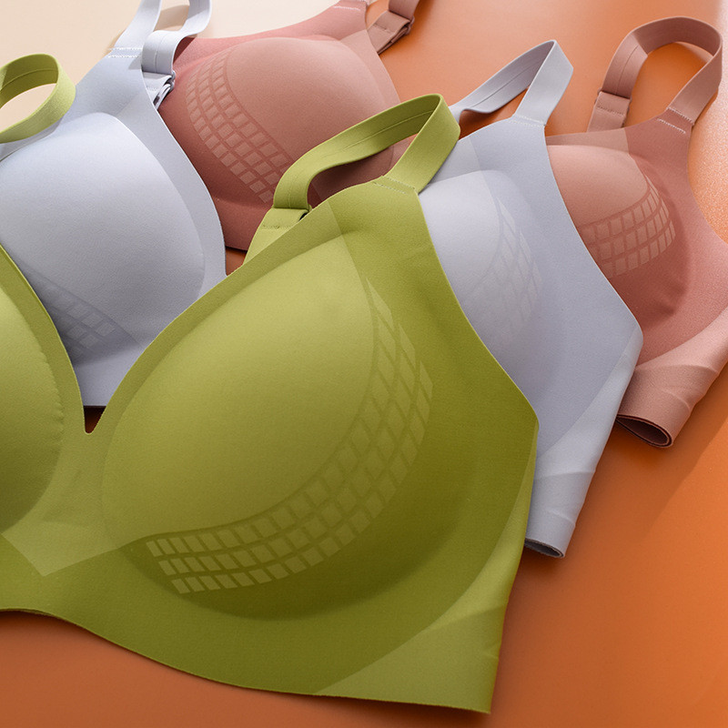 Jauna viengabala bezšuvju apakšveļa sieviešu apakšveļa Fiksēta kausa integrēta savākšana mīksts atbalsts Bez tērauda gredzena sieviešu krūšturis