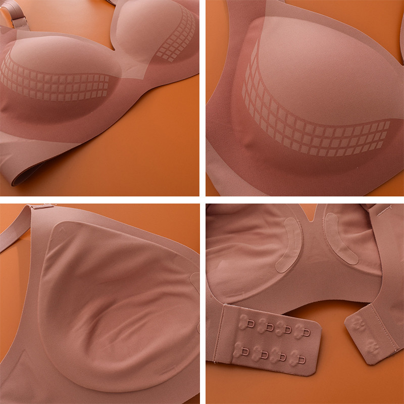 Jauna viengabala bezšuvju apakšveļa sieviešu apakšveļa Fiksēta kausa integrēta savākšana mīksts atbalsts Bez tērauda gredzena sieviešu krūšturis