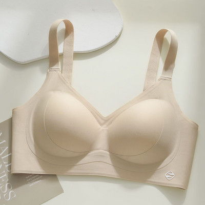 Jälgimata naiste pesu, kogutud rinnahoidja kogumine, et vältida lõtvumist ilma terasest rõngasteta ühevärvilised fikseeritud rinnahoidja