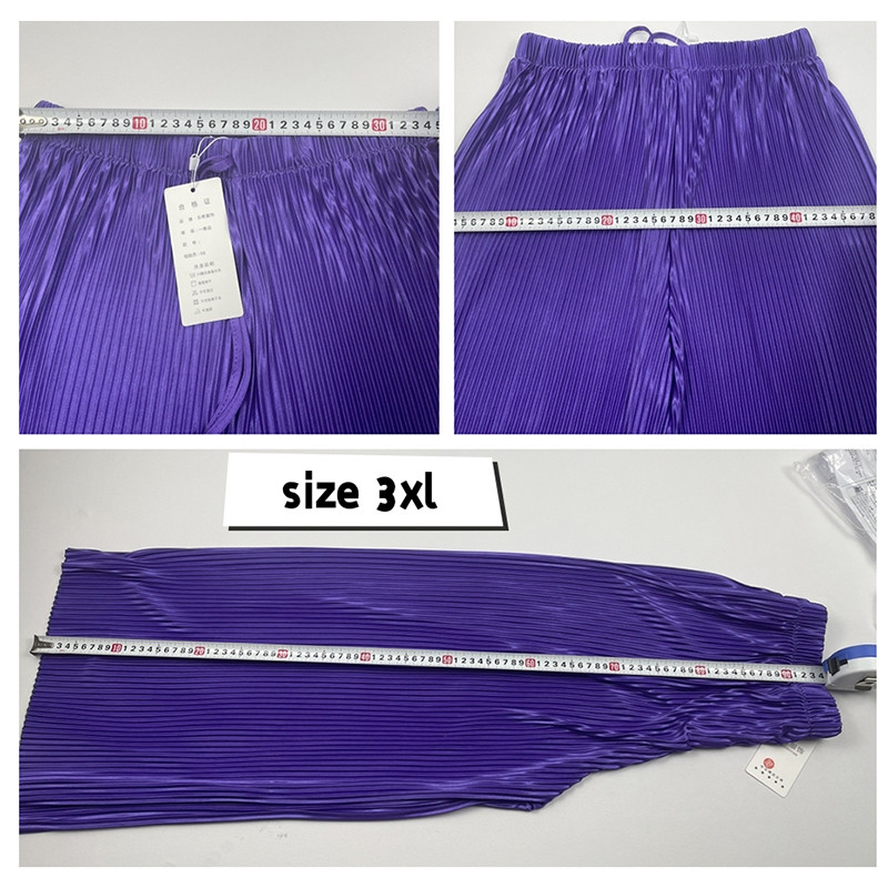 Suvised pahkluu pikkused 95cm laiad püksid, 4xl naiste kottis Pantalones õhuke jääsiid Spodnie kõrge vöökohaga sirged püksid