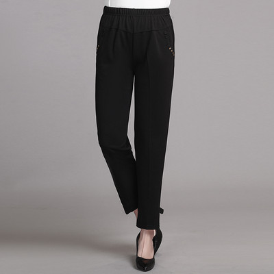 5XL 6XL 7XL 8XL Γυναικείο καλοκαιρινό παντελόνι Plus μέγεθος Ελαστικό ψηλόμεσο casual ένατο παντελόνι Μεσήλικας Ηλικιωμένος Γυναίκα ίσιο παντελόνι μαμά