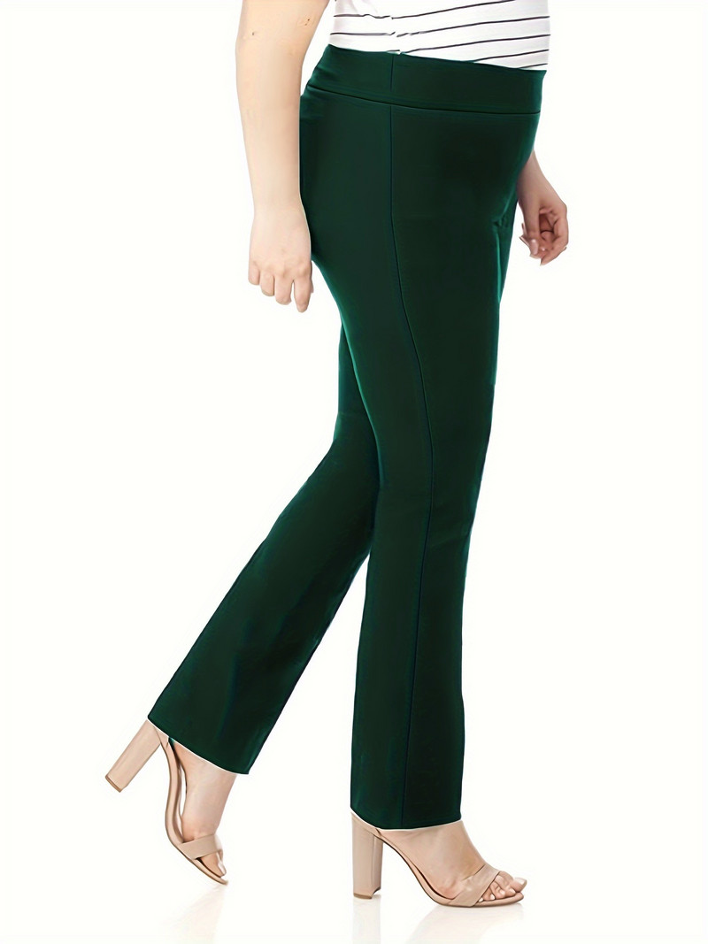 2024 tavaszi és nyári új női molett üzleti stílusú lezser egyszínű egyenes nadrág és nadrág