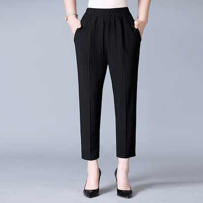 Καλοκαιρινό λεπτό παντελόνι χαρέμι Γυναικείο Plus μέγεθος 7XL8XL Ψηλόμεσο Panta μονόχρωμο Παντελόνι Κλασικό Stretch μέχρι τον αστράγαλο