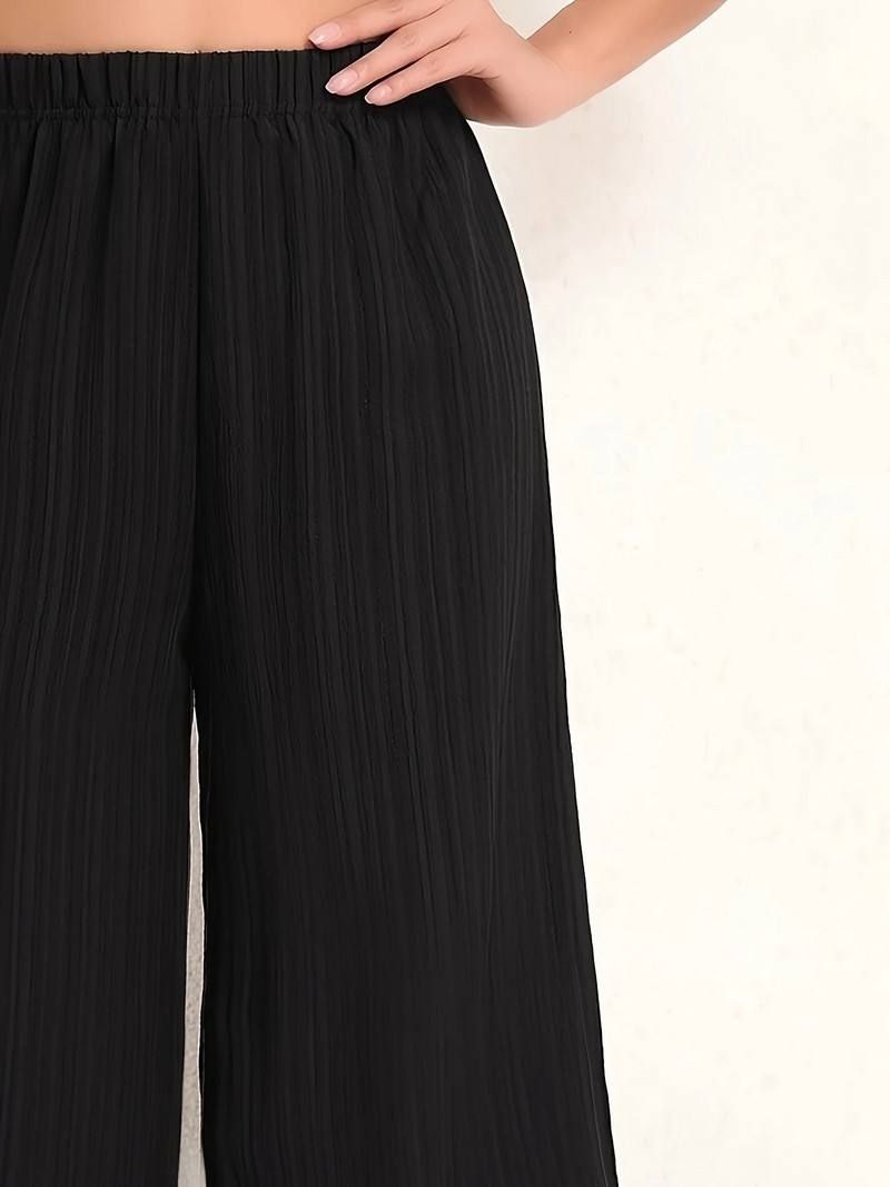 Plus Size Μεγάλο μέγεθος γυναικεία ρούχα, καλοκαιρινό λεπτό στυλ, 9/4 χαλαρό ίσιο πόδι, παντελόνι μεγάλου μεγέθους, γυναικείο παντελόνι, καλοκαίρι