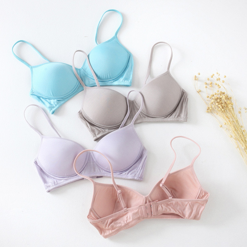 Női selyemmelltartó, drótmentes, természetes selyem 3/4 csésze mindennapi viselet melltartó 2023, egyszínű vékony, kényelmes, igazított pántos melltartó