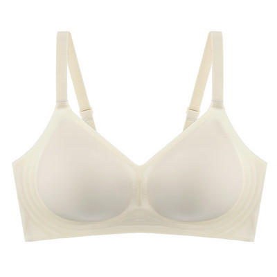 Jauna bezšuvju sieviešu apakšveļa, želeja, mīksts atbalsts, daļēji fiksēts kauss, regulējams pret nokarāšanu bez tērauda gredzena, ērts plāns krūšturis