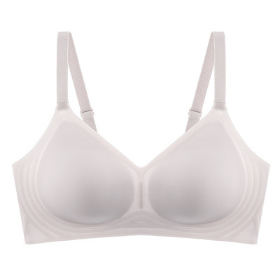 Jauna bezšuvju sieviešu apakšveļa, želeja, mīksts atbalsts, daļēji fiksēts kauss, regulējams pret nokarāšanu bez tērauda gredzena, ērts plāns krūšturis